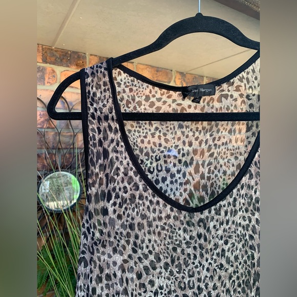 Boutique dress Caroline morgan mini / midi dress mesh sheer - Picture 14 of 14